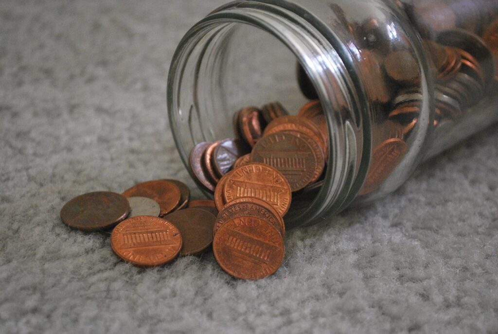 coin jar saving